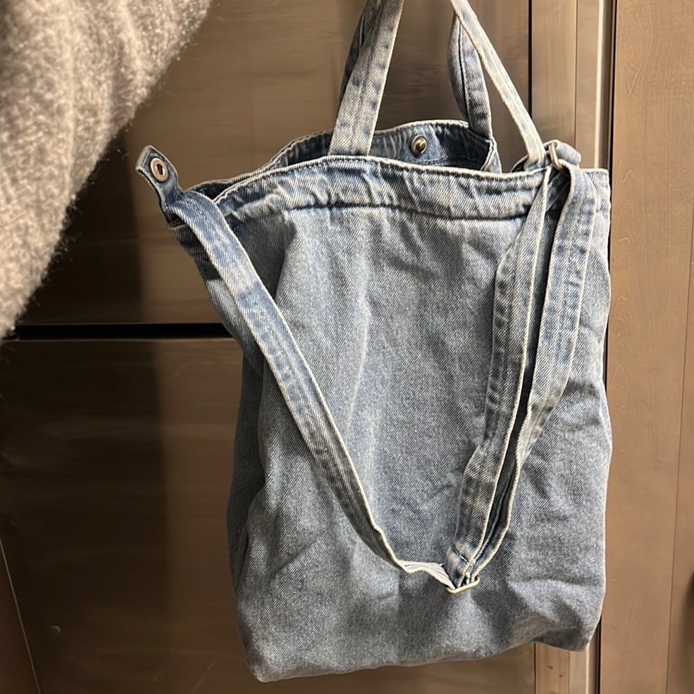 Denim baggy bag